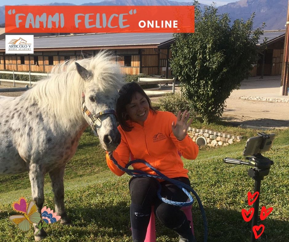 Donna con un pony